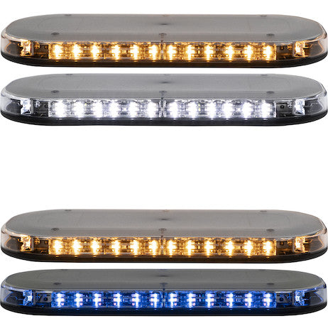 Class 1 Low Profile Oval LED Mini Light Bar - Amber/Blue - 8891161 - Buyers Products