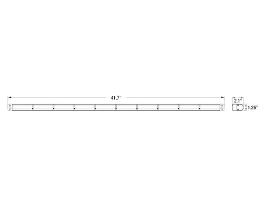 34 Inch LED Traffic Advisor/Strobe/Flood Light - 8894134 - Buyers Products