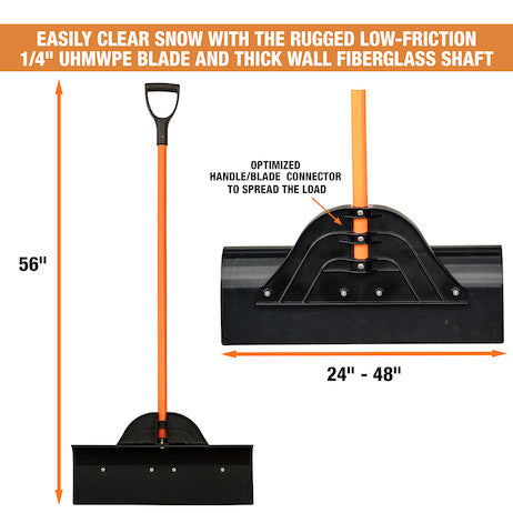 30 in. Snow Pusher Shovel - 9001030 - Buyers Products