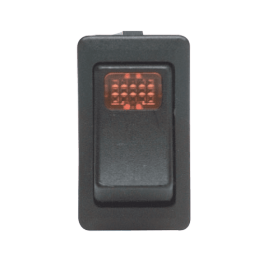 Rocker Switch: Illuminated, 12VDC, SPST - A9901 - Ecco