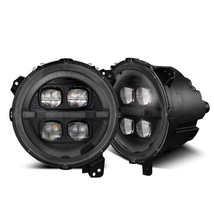 LED PROJ H.LITE 18-23 WRANGLER ALPHA BLACK - ALP-880867 - Absolute Autoguard