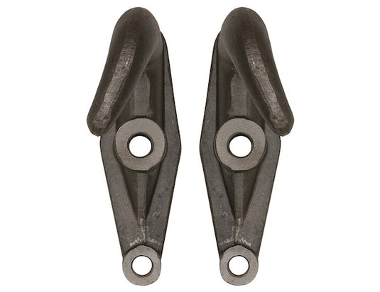 2-Hole Plain Finish Drop-Forged Heavy Duty Towing Hook Pairs - B2801A - Buyers Products