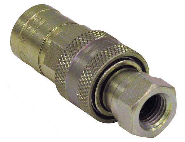 1/4 Inch NPTF Sleeve-Type Hydraulic Quick Coupler Assembly - B40002 - Buyers Products