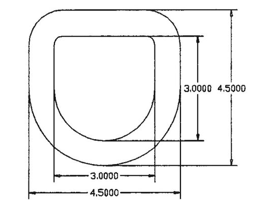 5/8 Inch Forged D-Ring With Weld-On Mounting Bracket - B40I - Buyers Products