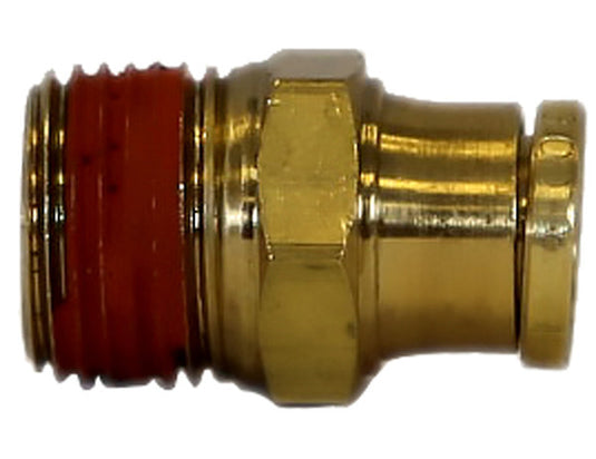 Brass DOT Push-In Male Connector 1/4 Inch Tube O.D. x 1/4 Inch Pipe Thread - BC00M25P25 - Buyers Products