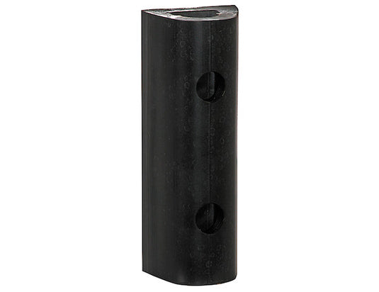 Extruded Rubber D-Shaped Bumper with 2 Holes - 4 x 3-3/4 x 12 Inch Long - D412 - Buyers Products