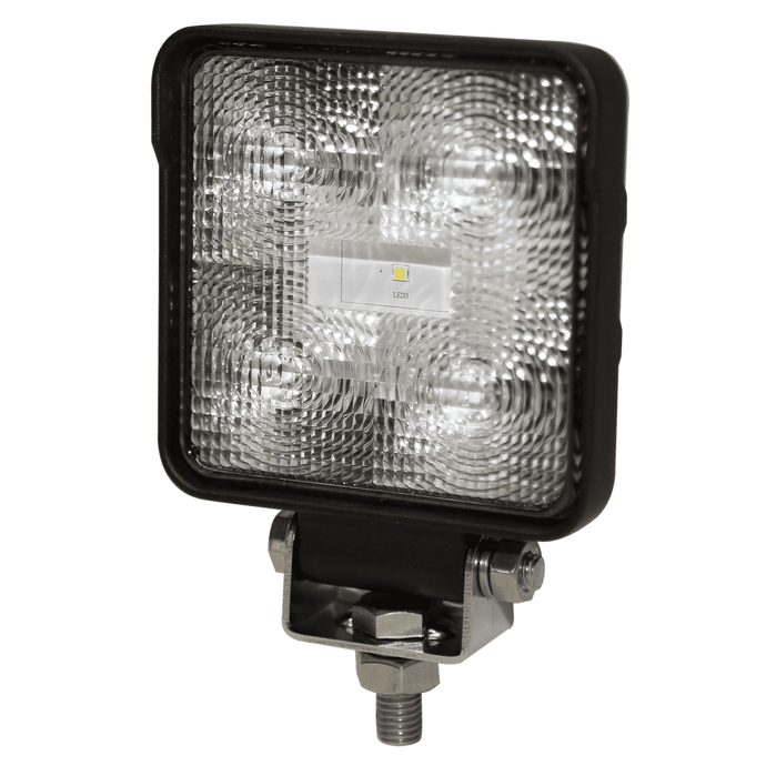 Worklamp: LED (5), flood beam, square, 12-24VDC - E92007 - Ecco