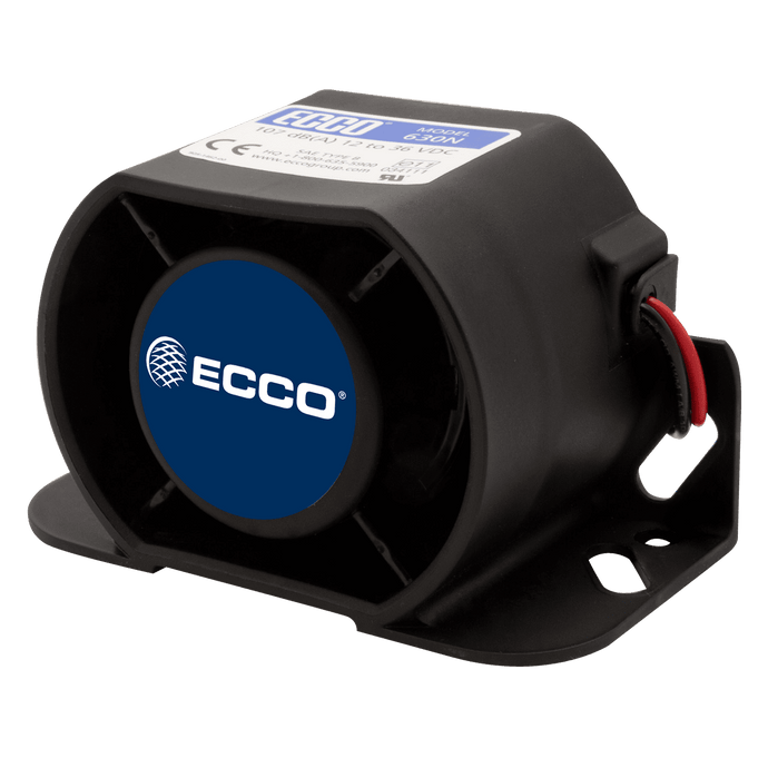 Alarm: Back-up, multi-frequency, 97dB, 12-24VDC - EA6100 - Ecco