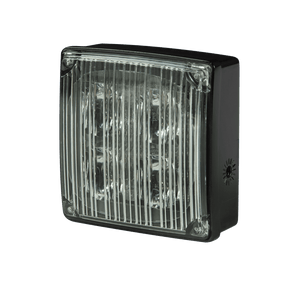 Directional LED: VigiLED II, square, surface/bracket mount, 12-24VDC, 24 flash patterns - ED0001A - Ecco