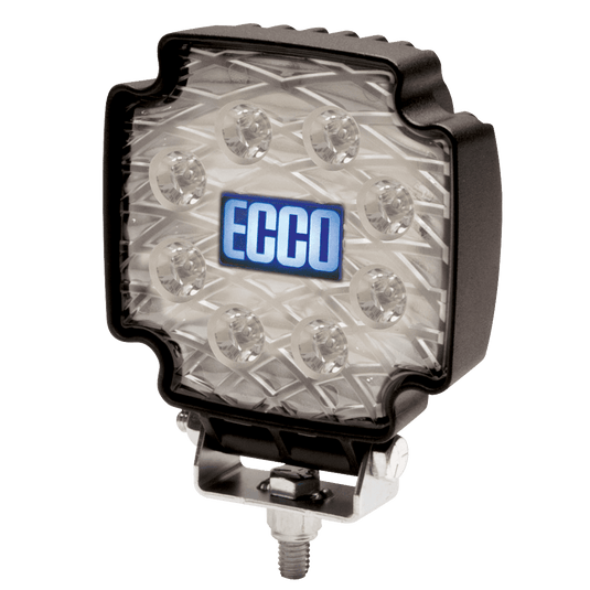 Worklamp: Equinox, LED (8), spot beam, square, 12-24VDC - EW2102 - Ecco