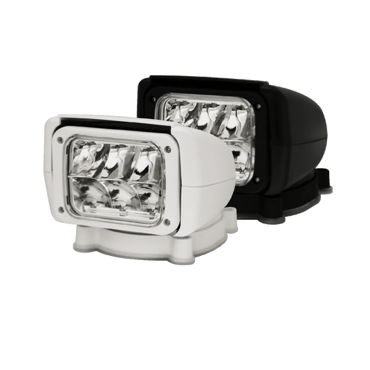 Remote Spotlight: LED (10), spot beam, 90¬∞ tilt range, wireless radio ray, square, 12-24VDC - EW3000 - Ecco