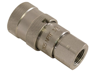 1/2 Inch Female Flush-Face Coupler With 1/2 Inch NPT Port - FF0808 - Buyers Products