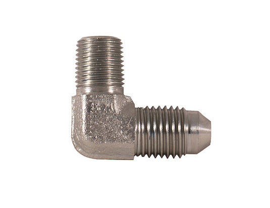 90¬¨√Ü Male Elbow 3/8 Inch Tube O.D. To 1/4 Inch Male Pipe Thread - H5405X6 - Buyers Products