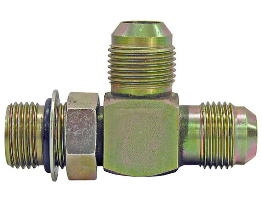 Straight Thread O-Ring Run Tee 3/8 Inch Tube O.D. To 3/8 Inch Port Size - H5716X6 - Buyers Products