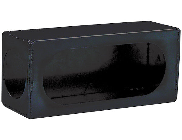 Single Oval Both Front And Back Light Box Black Powder Coated Steel - LB384 - Buyers Products