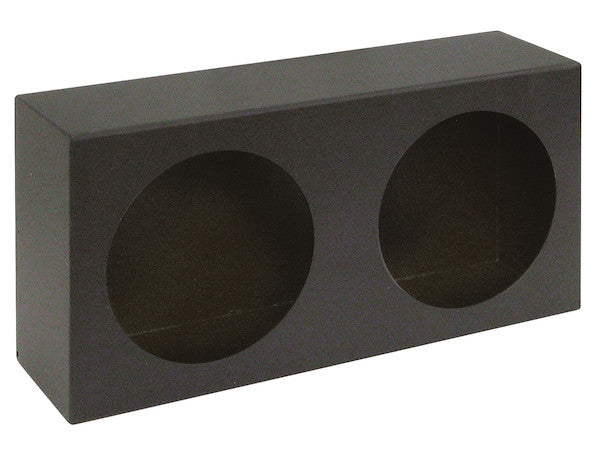 Dual Round Light Box Black Powder Coated Steel - LB6123 - Buyers Products