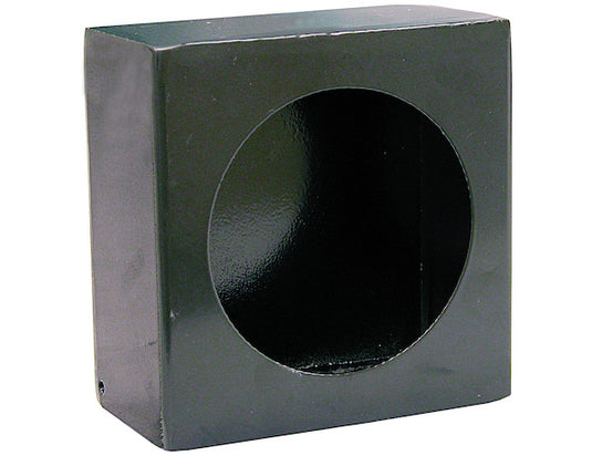 Single Round Light Box Black Powder Coated Steel - LB663 - Buyers Products