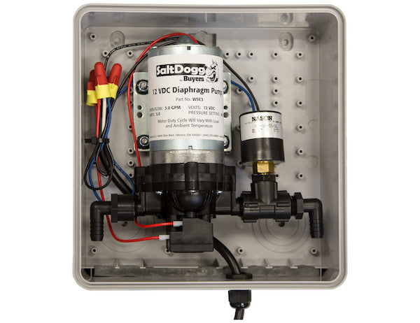 SaltDogg¬¨√Ü  12 VDC Pre-Wet Enclosure Pump Assembly - 4.5 Gallons Per Minute - LS102H - Buyers Products