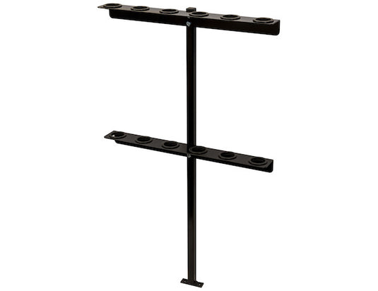 Vertical Hand Tool Rack for Open Landscape Trailers - LT35 - Buyers Products