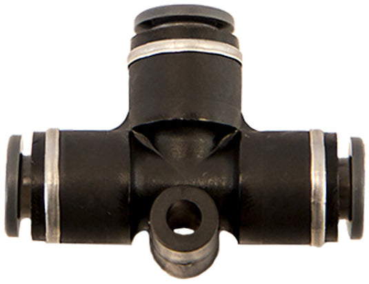 Brass/Poly DOT Push-In Union Tee 1/4 Inch Tube O.D. - NUT0P25 - Buyers Products