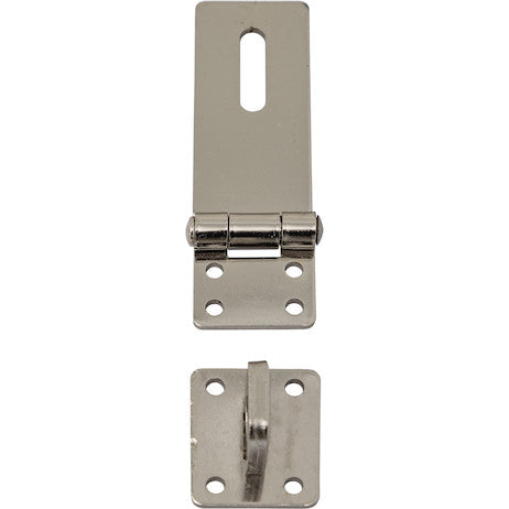 Zinc-Plated Steel Universal Heavy-Duty Hinged Security Hasp, 1.44