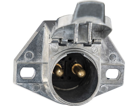 2-Way Die-Cast Zinc Trailer Connector -Truck Side - Horizontal Pin Arrangement - TC1002 - Buyers Products