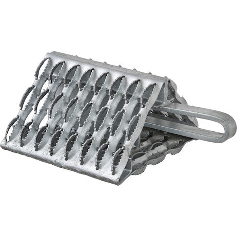 Galvanized Serrated Wheel Chock with Handle 9x10x6 Inch - WC091060 - Buyers Products
