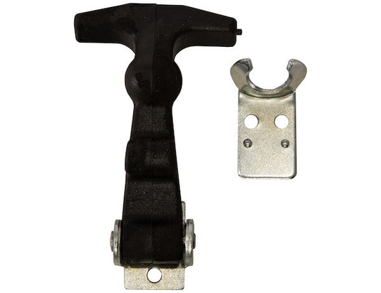 4-7/8 Inch Easy Grip Rubber Hood Catch With A-Bracket - WJ201A - Buyers Products