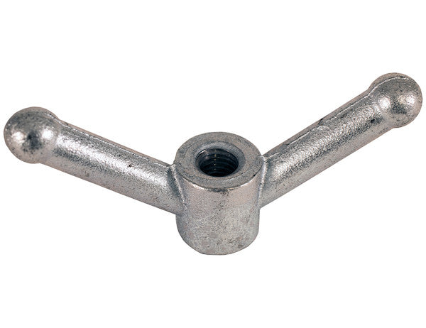Zinc Plated Wing Nut Clamp Handle with 5/8-11 Full Thread - 5.5 x 2.38 Inch Tall - WN5811Z - Buyers Products