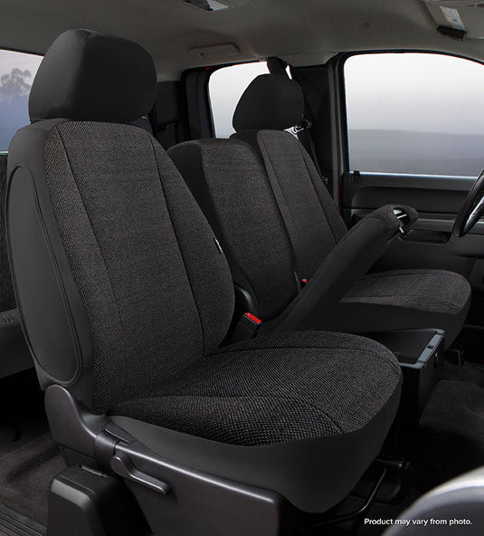 FIA-TRS47-35-BK Fia F150 Black Saddle Blanket Front Seat Cover with Storage Compartment - FIA-TRS47-35-BK - Absolute Autoguard